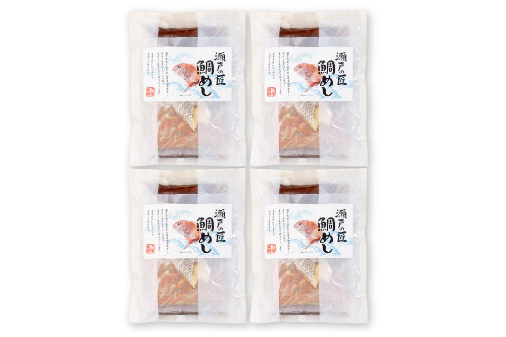 瀬戸内産鯛めしセット（鯛めし4P）